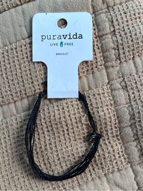 Pura Vida Black Braided Multi-String Bracelet